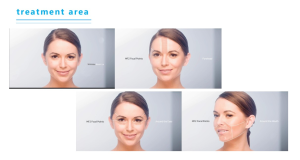 7D hifu machine face treatment