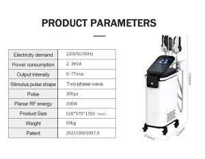 emsculpt machine specification